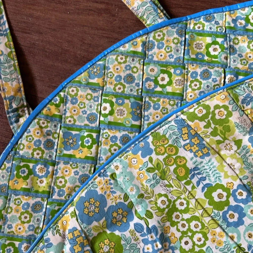 Vera Bradley Blue and Green Floral Tote